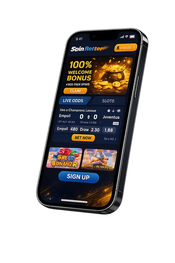 App de SpinBetter en un smartphone